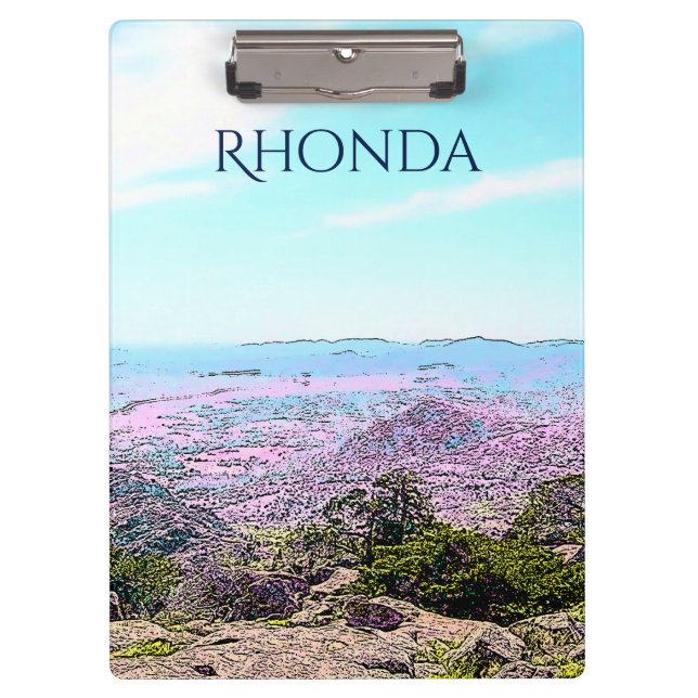 Porte-bloc Illustration des monts Wichita (Devant)