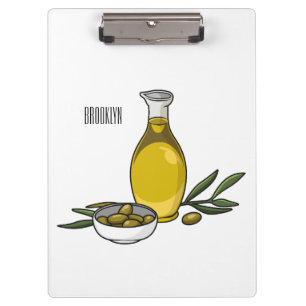 Porte-bloc Illustration d'huile d'olive