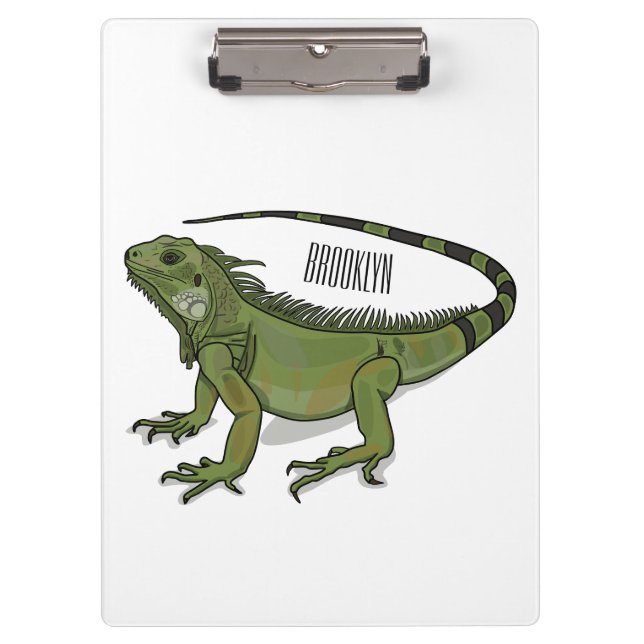 Porte-bloc Illustration d'Iguana (Devant)