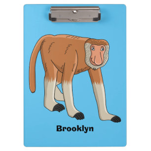 Porte-bloc Illustration drôle de singe proboscis