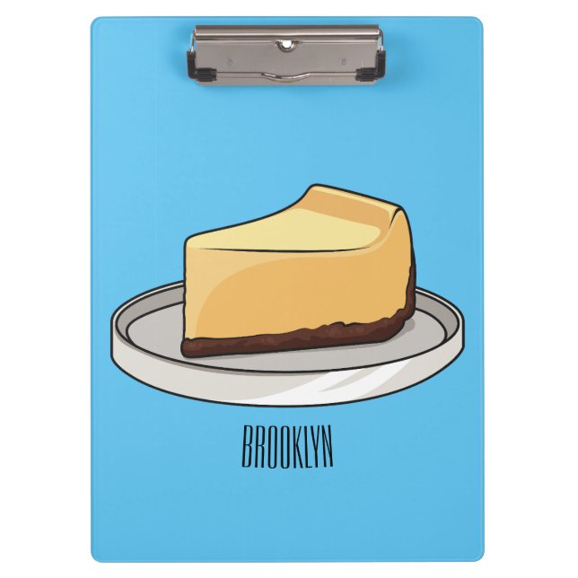 Porte-bloc Illustration du dessin animé Cheesecake (Devant)