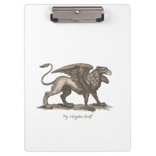 Porte-bloc illustration du griffin Vintage (gryphus greiff).