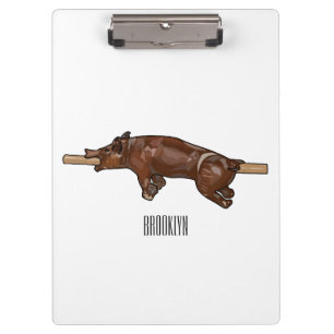 Porte-bloc Illustration du rôti de porc / rôti de porc
