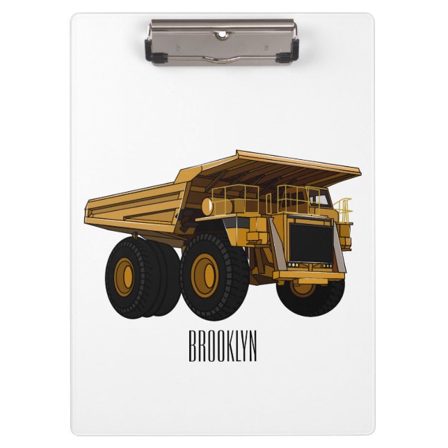 Porte-bloc Illustration d'un camion à grande échelle (Devant)