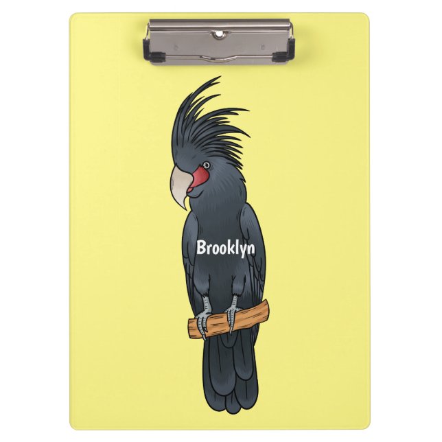 Porte-bloc Illustration d'un oiseau de cobaye de palme (Devant)