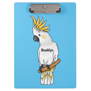 Porte-bloc Illustration d'un oiseau de cokatoscope à crête de