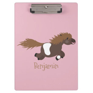 Porte-bloc Illustration d'un poney de Shetland mignon