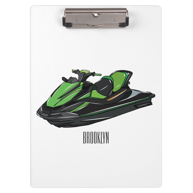 Porte-bloc Illustration Jet ski (Devant)