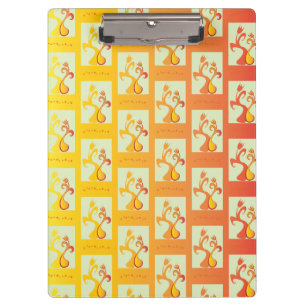 Porte-bloc Illustration moderne Sunny jaune Tulip Couple