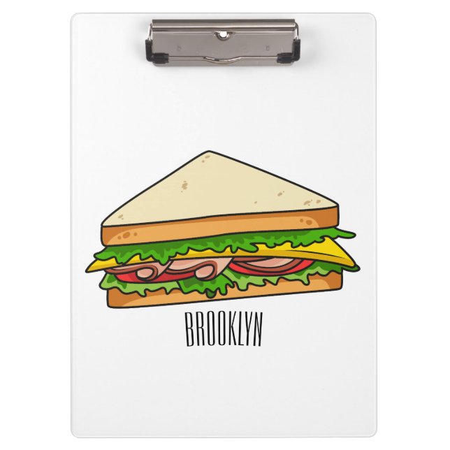Porte-bloc Illustration Sandwich (Devant)