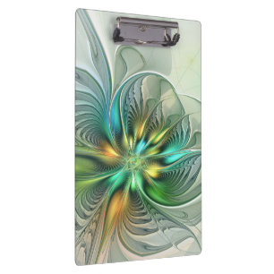 Porte-bloc Imaginaire coloré Moderne Fleur Abstraite Fractale