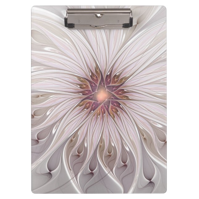 Porte-bloc Imaginaire Floral, Abstraite Fleur Pastel Moderne (Devant)