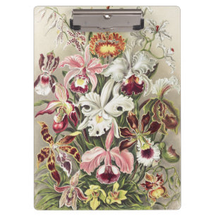 Porte-bloc Impression botanique vintage d'orchidée par Ernst