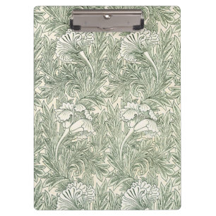 Porte-bloc Impression d'art floral Tulipe verte de William Mo