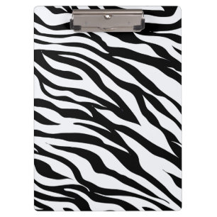 Porte-bloc Impression de motif animal zèbre noir et blanc