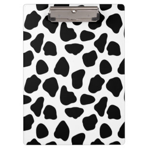 Porte-bloc Impression de vache noire et blanche