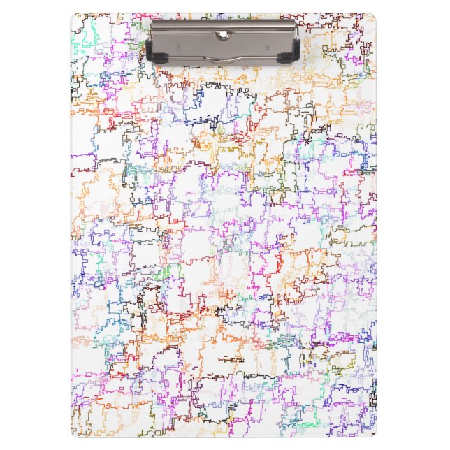 Porte-bloc Impression des lignes de dessin manuel (Devant)