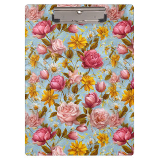 Porte-bloc Impression florale de style antique