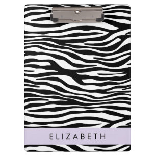 Porte-bloc Impression Zèbre, Grilles, Noir Et Blanc, Votre No