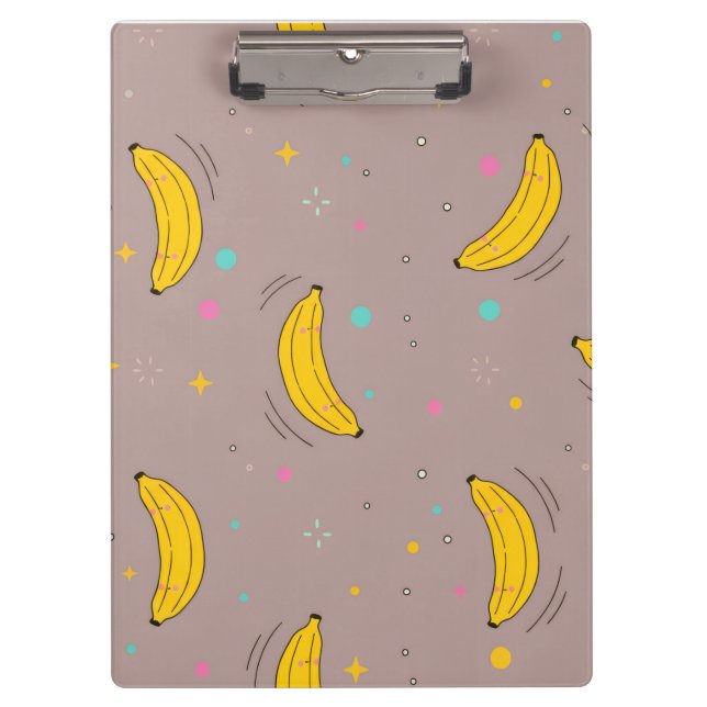 Porte-bloc Imprimé tout en bananes mignonnes (Devant)