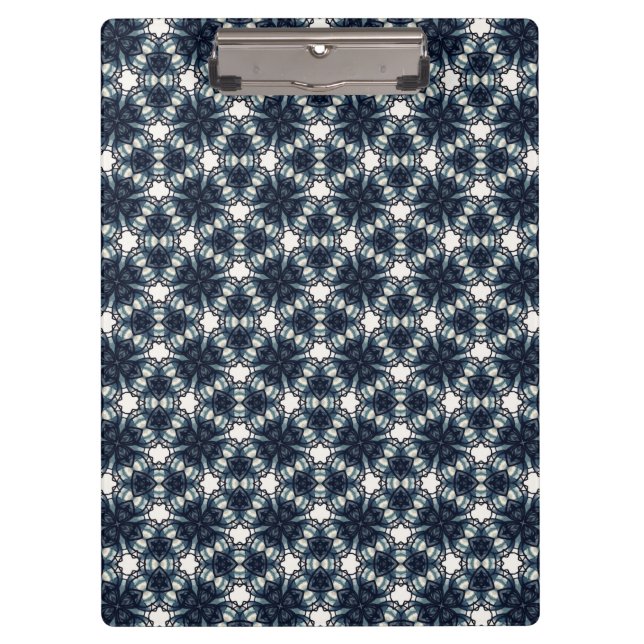 Porte-bloc Indigo Snowflower Lattice (Devant)