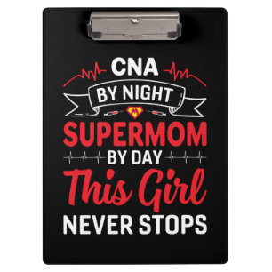 Porte-bloc Infirmière Cadeau CNA Par Supermom De Nuit