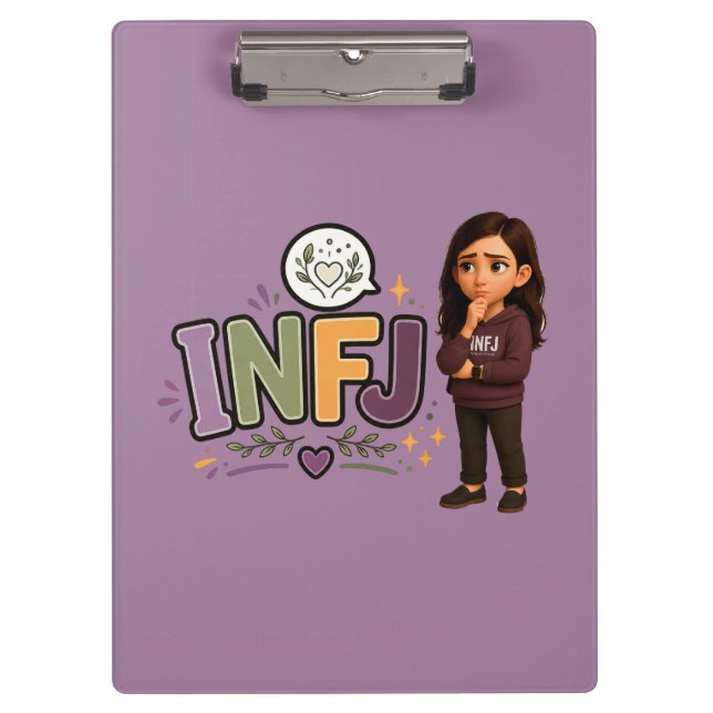 Porte-bloc INFJ — A Guardiã das Ideias (Devant)