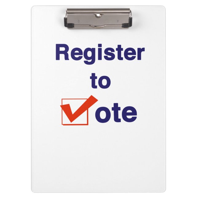 Porte-bloc Inscrivez-Vous Au Vote 2026 (Devant)