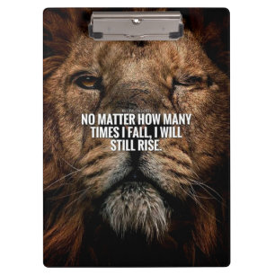 Porte-bloc Inspiration Lion - Automne et Montée - Motivationn