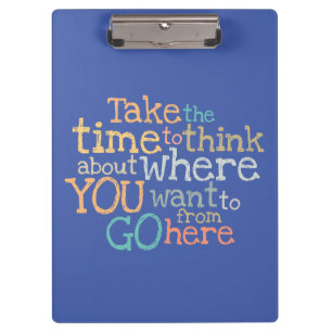 Porte-bloc Inspiration "Prenez le temps"