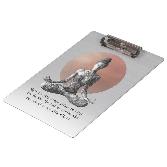 Porte-bloc Instructeur de méditation Yoga Reiki Master Lotus  (Incliné)