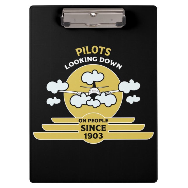 Porte-bloc instructeur de vol | Flying School | Diplômé | Pro (Devant)