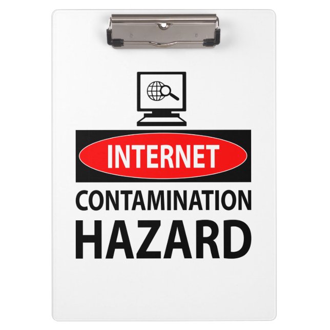 Porte-bloc Internet - risque de contamination (Devant)