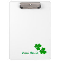 Irish Dream Plan. Faire. Petit Shamrock