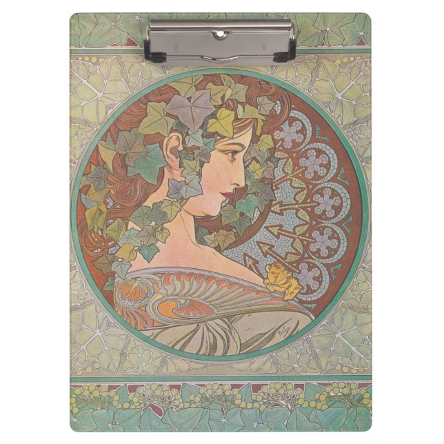 Porte-bloc Ivy - Alphonse Mucha (Devant)