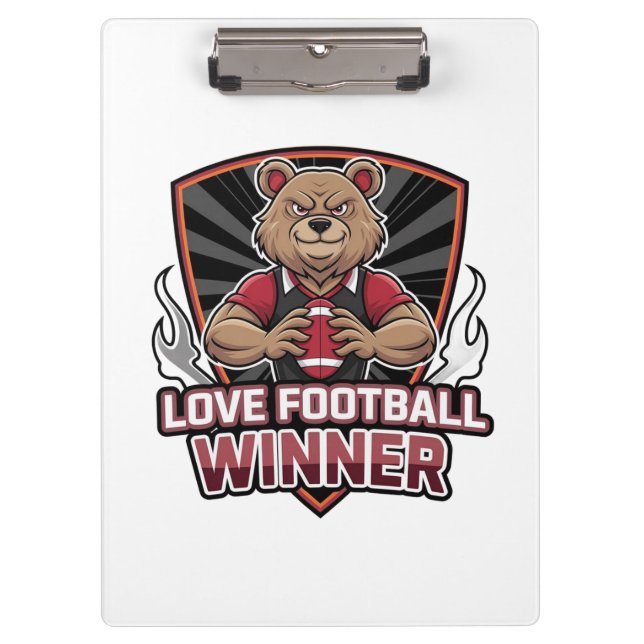Porte-bloc J'adore le football  (Devant)