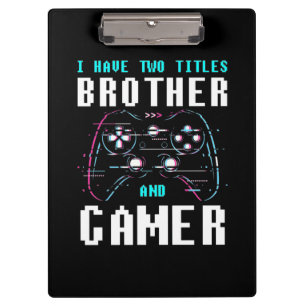 Porte-bloc J'Ai Deux Titres Frère Et Gamer