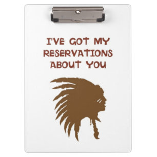 PORTE-BLOC "J'AI MES RÉSERVATIONS À VOTRE SUJET" INDIAN