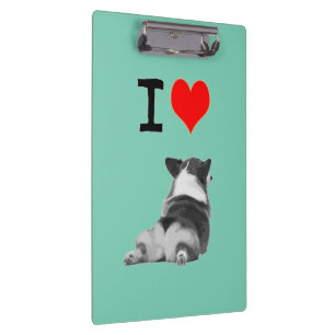 Porte-bloc J'aime des bouts de corgi