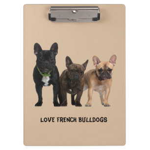 Porte-bloc J'aime les bouledogues français