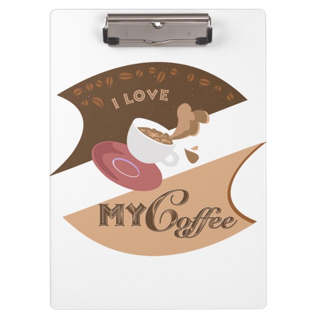 Porte-bloc J'aime mon café Retro Java (Devant)