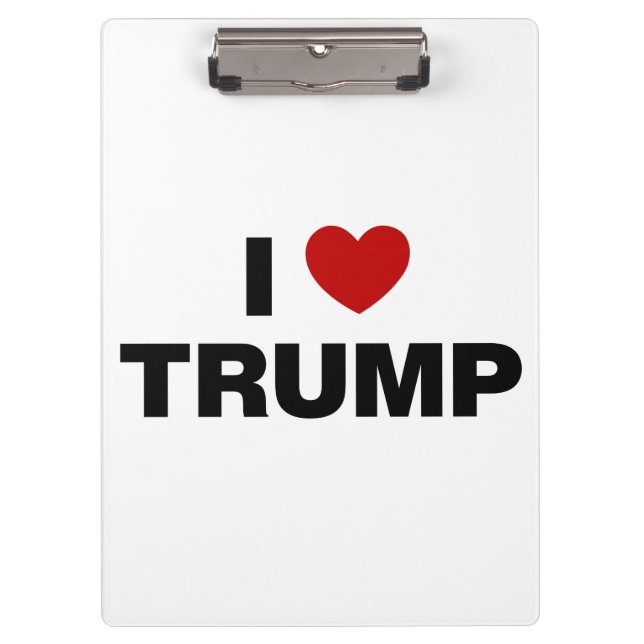 Porte-bloc J'aime Trump (Devant)