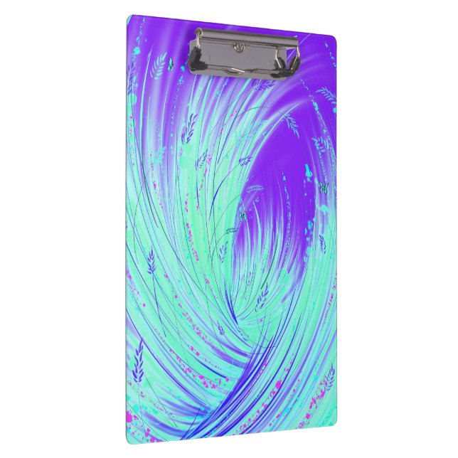 Porte-bloc Jardin Abstrait vert pourpre enchanté (Swatch)