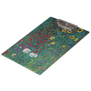 Porte-bloc Jardin agricole avec tournesol par Klimt, Fleurs V