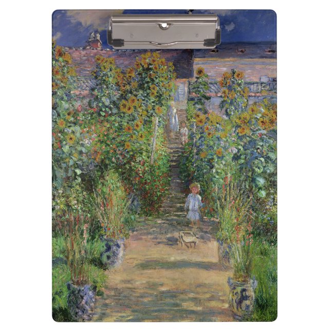 Porte-bloc Jardin de Monet Vetheuil Impressionim Peinture de  (Devant)