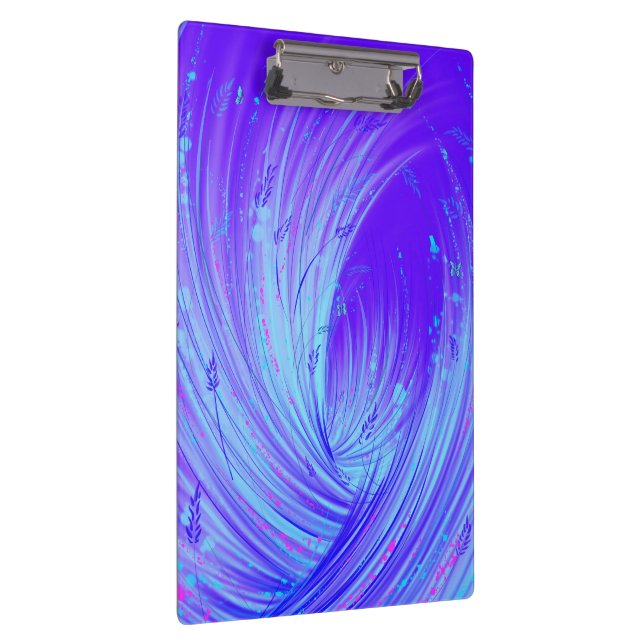 Porte-bloc Jardin enchanté bleu violet Abstrait (Swatch)
