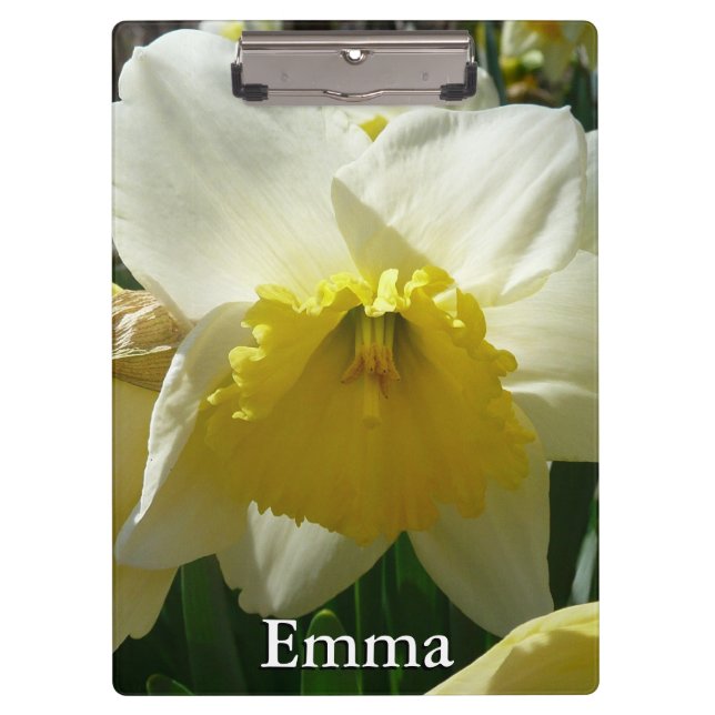 Porte-bloc Jaune et blanc Daffodil printemps floral (Devant)