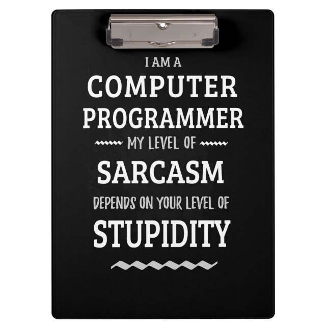 Porte-bloc Je Suis Un Programmeur Informatique (Devant)