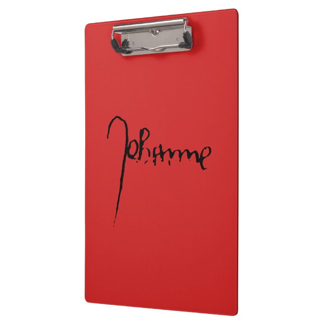 Porte-bloc Jeanne d'Arc Saint Joan in heaven faith Signature (Gauche)