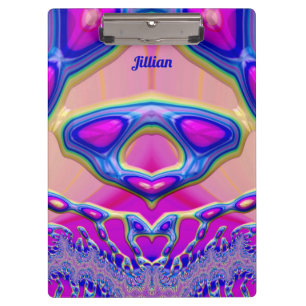 Porte-bloc JILLIAN ~ BIZARRE 3D! ~ Rose bleu vert original